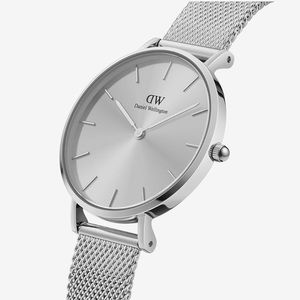 NWT - in gift box: Daniel Wellington Silver PETITE UNITONE Watch - 32mm